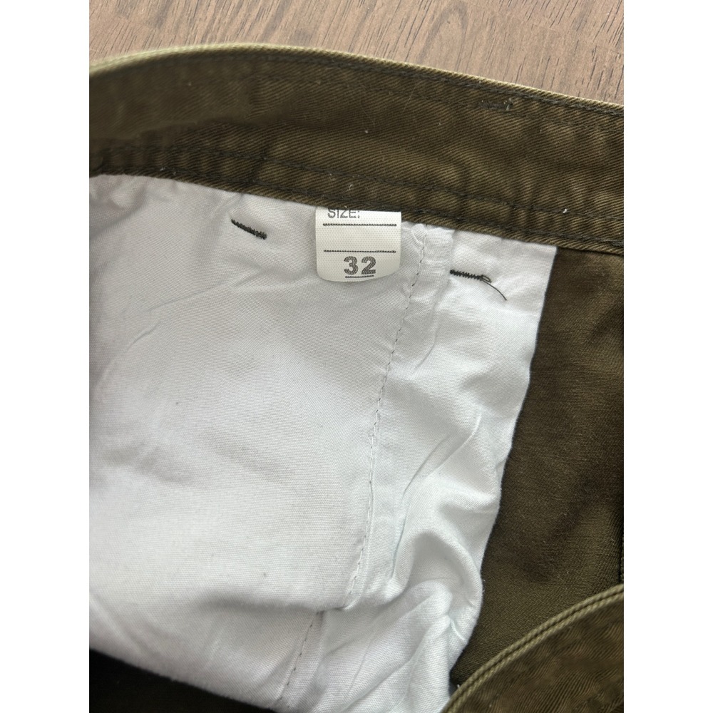 Olive Green Cargo Pants Multi Pocket Utility Streetwear Gorpcore Trousers Sx 34 - Picture 11 of 13